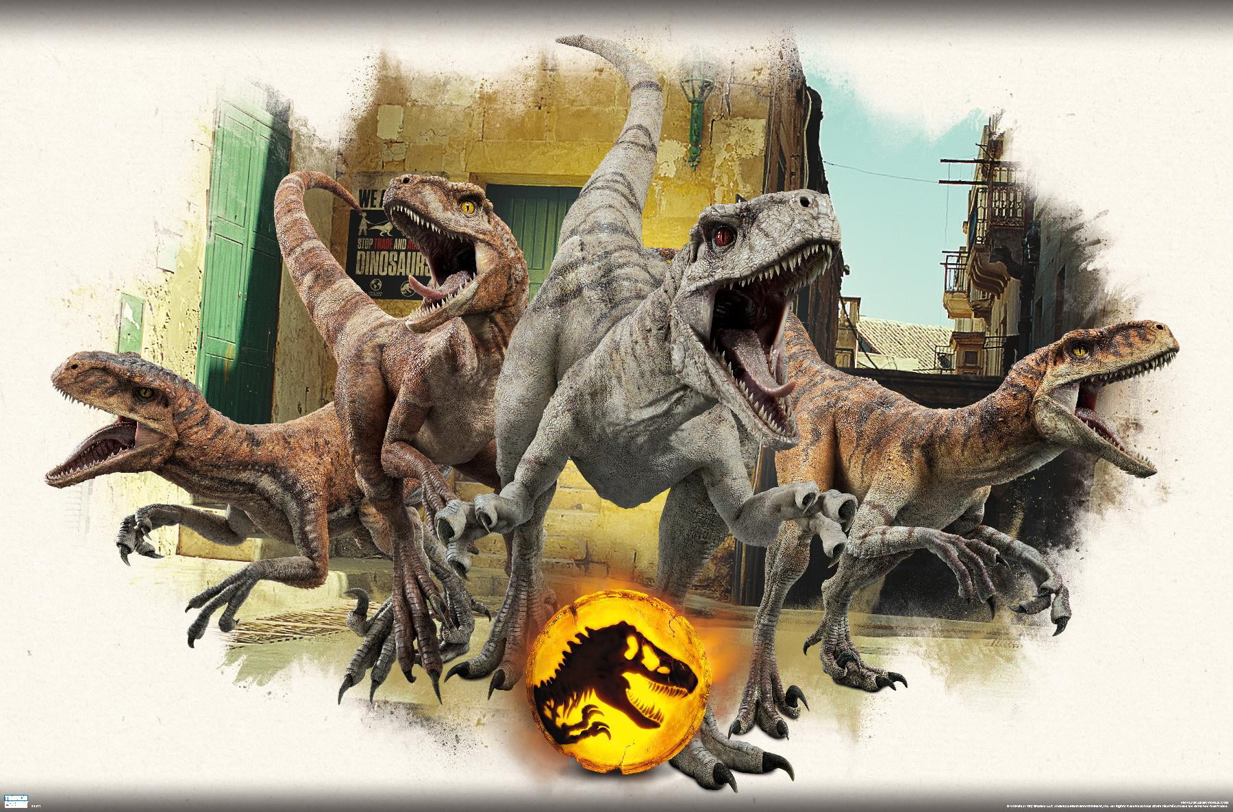 Jurassic World: Dominion - Atrociraptors Focal Wall Poster, 14.725
