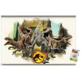 thumbnail image 1 of Jurassic World: Dominion - Atrociraptors Focal Wall Poster with Pushpins, 22.375" x 34", 1 of 6