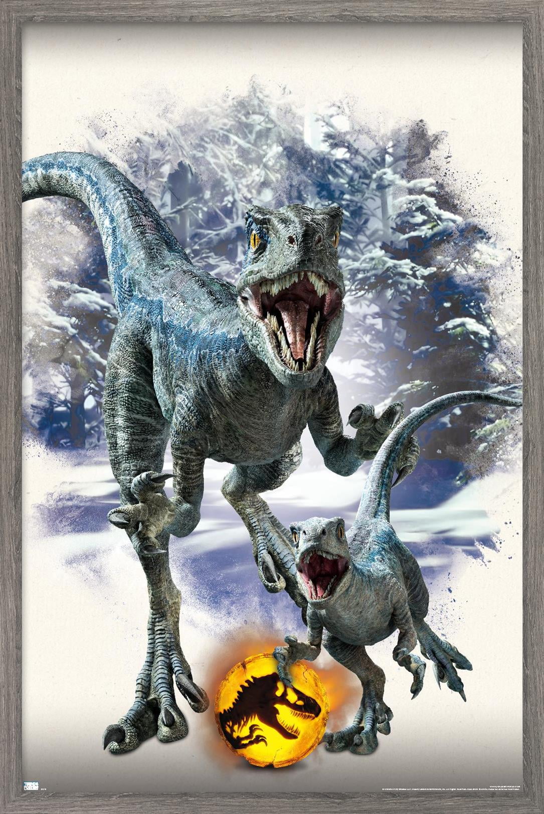 Jurassic World: Dominion - Blue and Beta Focal Wall Poster, 22.375" x 34" Framed