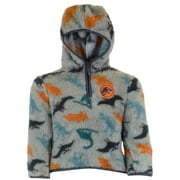JURASSIC WORLD Dominion Boys, Sherpa Zip-Up Fleece Hooded Sweatshirt (Sizes 12 Months-7)