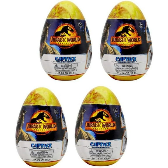 Jurassic World: Dominion Captivz Edition Mystery Slime Egg (4 Pieces - Styles May Vary)