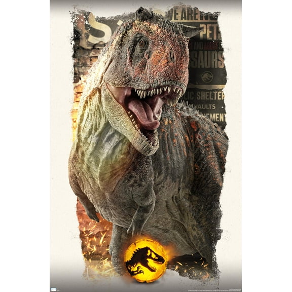 Jurassic World: Dominion - Carnotaurus Focal Wall Poster, 22.375" x 34"