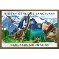 thumbnail image 1 of Jurassic World: Dominion - Caucasus Mountains Group Wall Poster, 22.375" x 34" Framed, 1 of 6