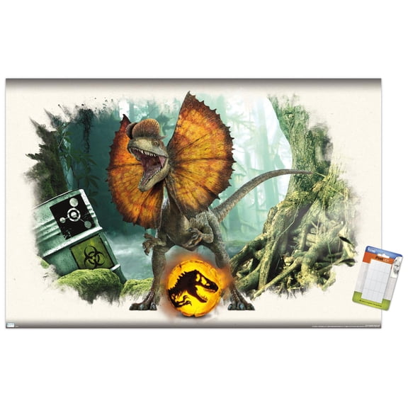 Jurassic World: Dominion - Dilophosaurus Focal Wall Poster, 22.375" x 34"