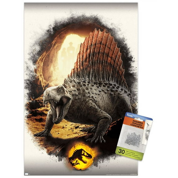 Jurassic World: Dominion - Dimetrodon Focal Wall Poster with Push Pins, 14.725" x 22.375"