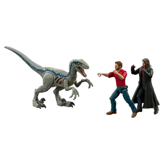 Jurassic World: Dominion Extreme Damage Owen & Velociraptor Blue Pursuit Pack