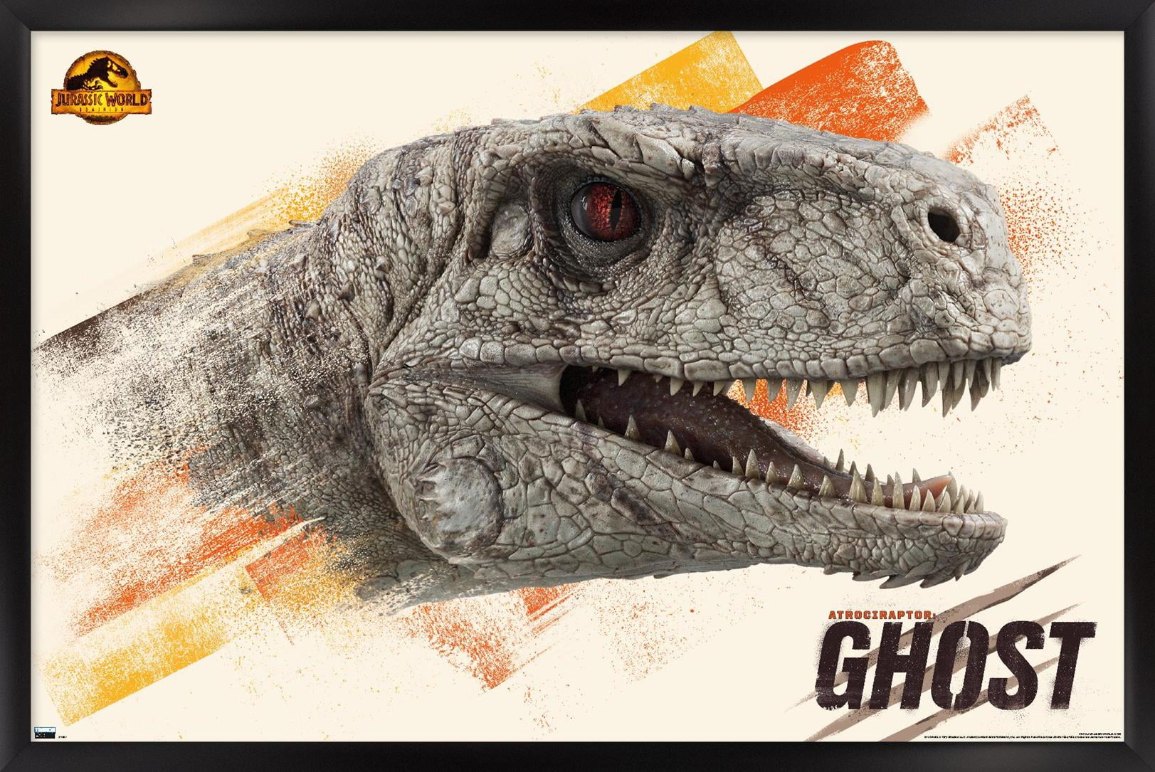 Jurassic World: Dominion - Ghost Wall Poster, 14.725" x 22.375" Framed
