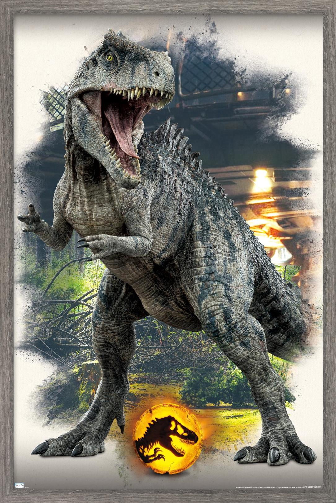 Jurassic World: Dominion - Giganotosaurus Focal Wall Poster, 14.725" x 22.375" Framed