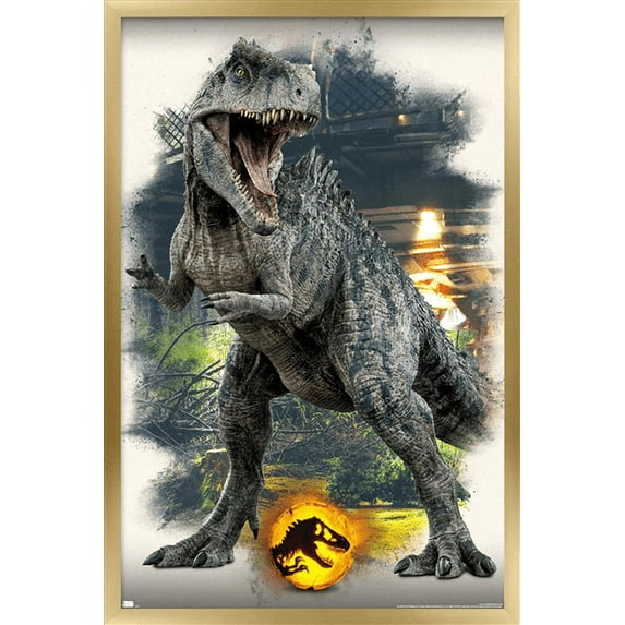 Jurassic World: Dominion - Giganotosaurus Focal Wall Poster, 14.725" x 22.375" Framed