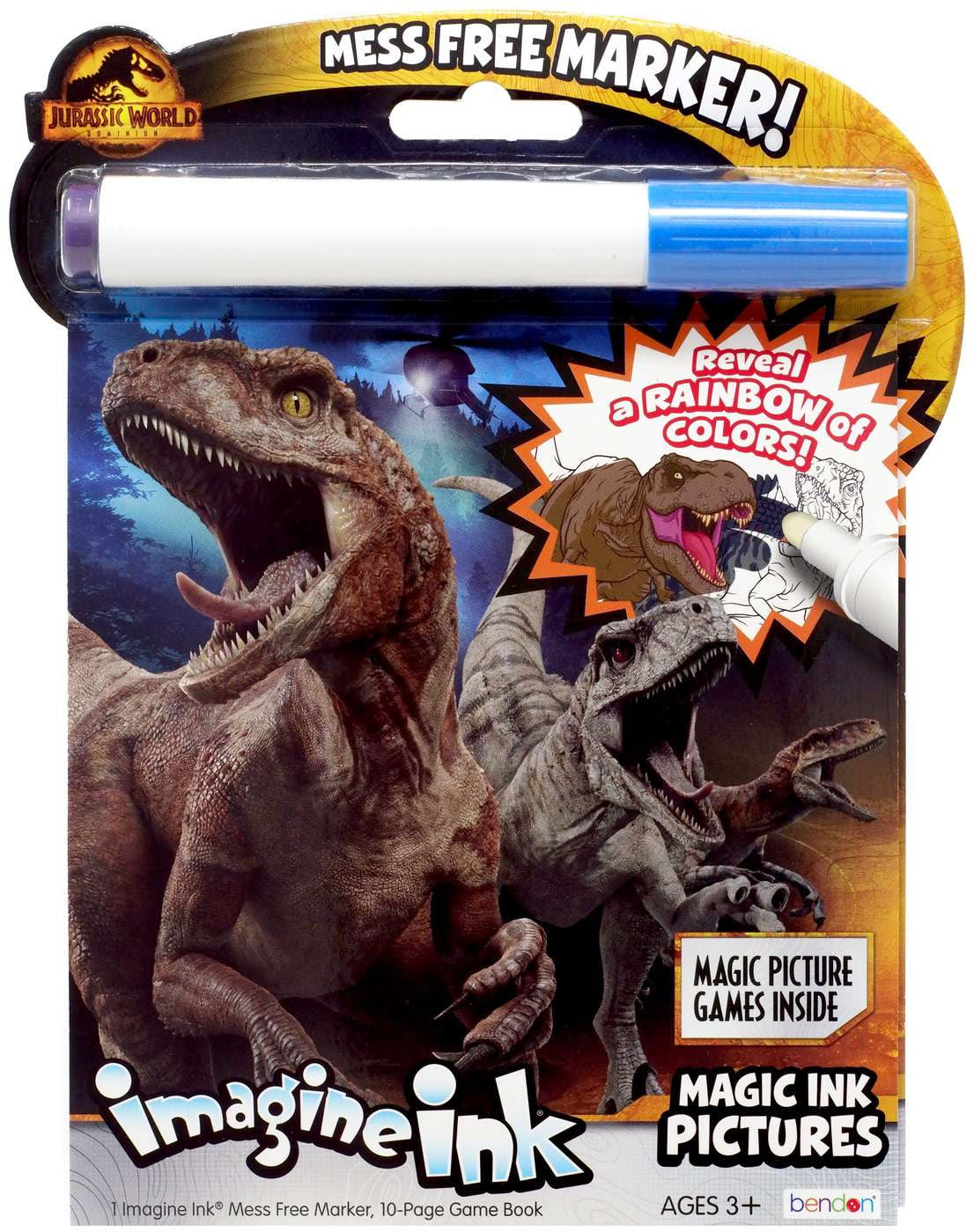 Jurassic World Dominion Imagine ink Magic ink Pictures Book, (Paperback)