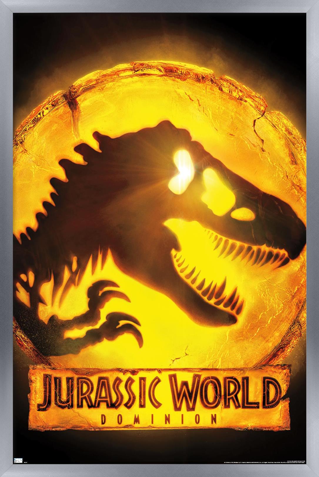 Jurassic World: Dominion - Logo One Sheet Wall Poster, 22.375" x 34" Framed