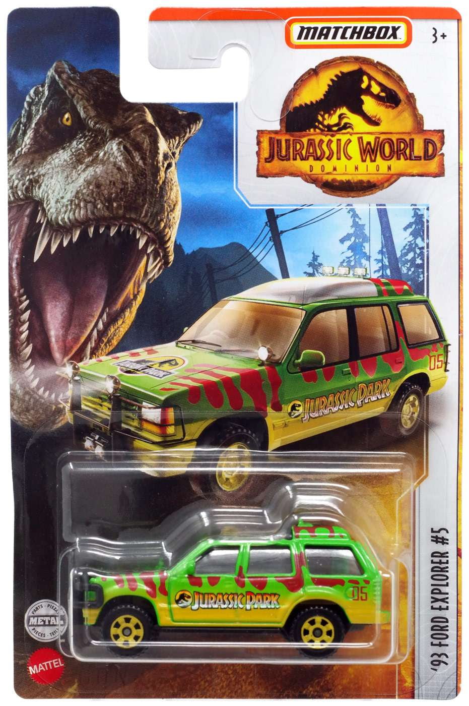 Jurassic World Dominion Matchbox '93 Ford Explorer #5 Diecast Car