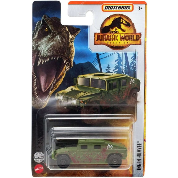 Jurassic World Dominion Matchbox Ingen Humvee Diecast Car
