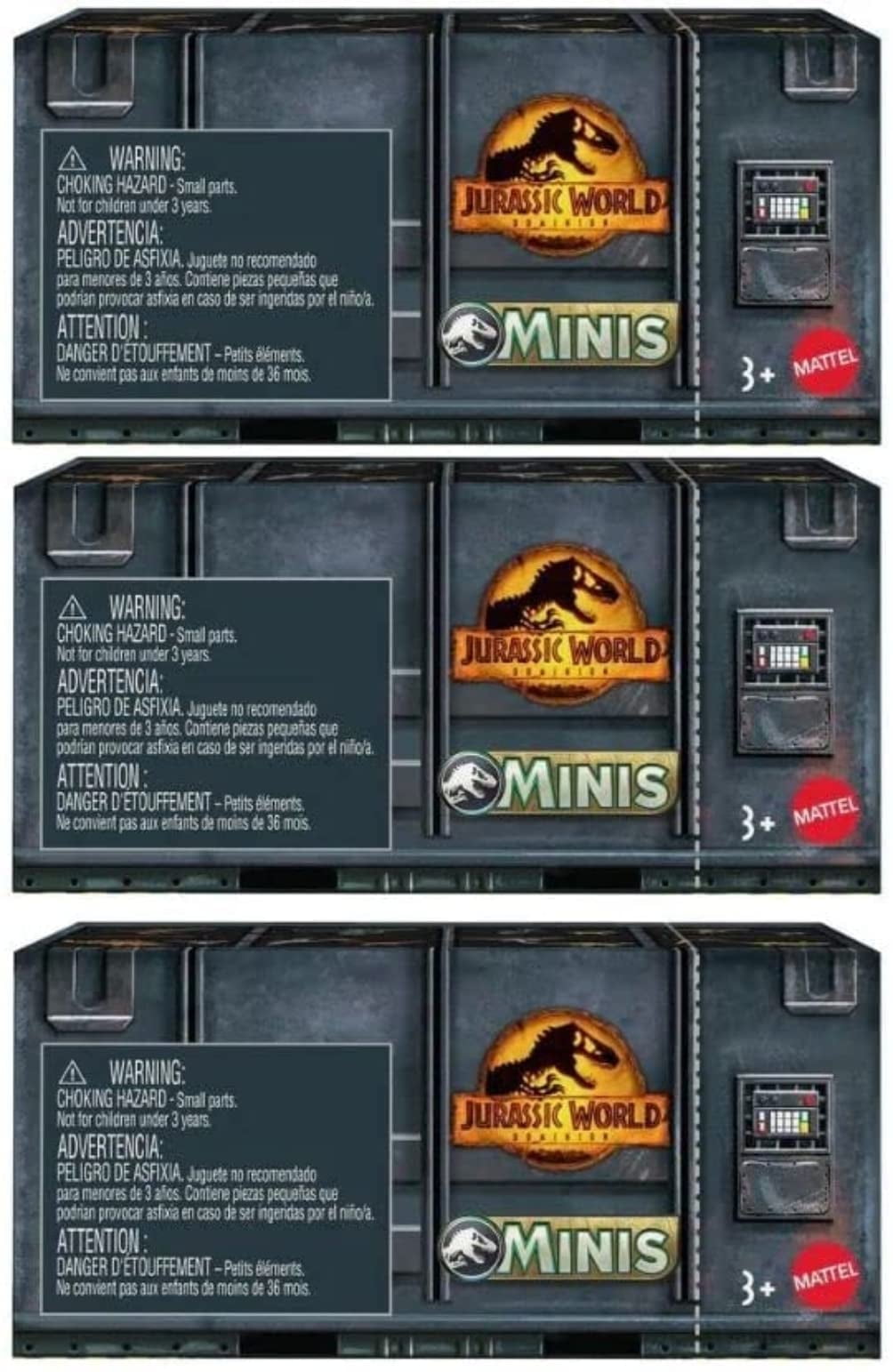 Jurassic World Dominion Minis Surprise Pack Box (Pack of 3)