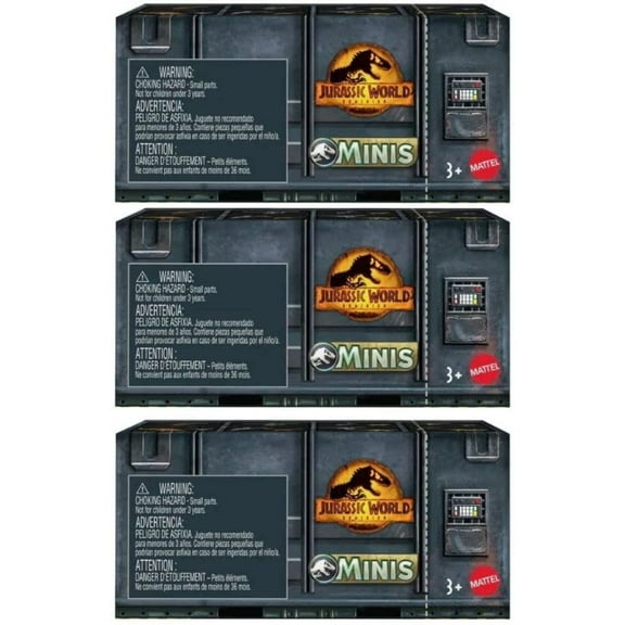 Jurassic World Dominion Minis Surprise Pack Box (Pack of 3)