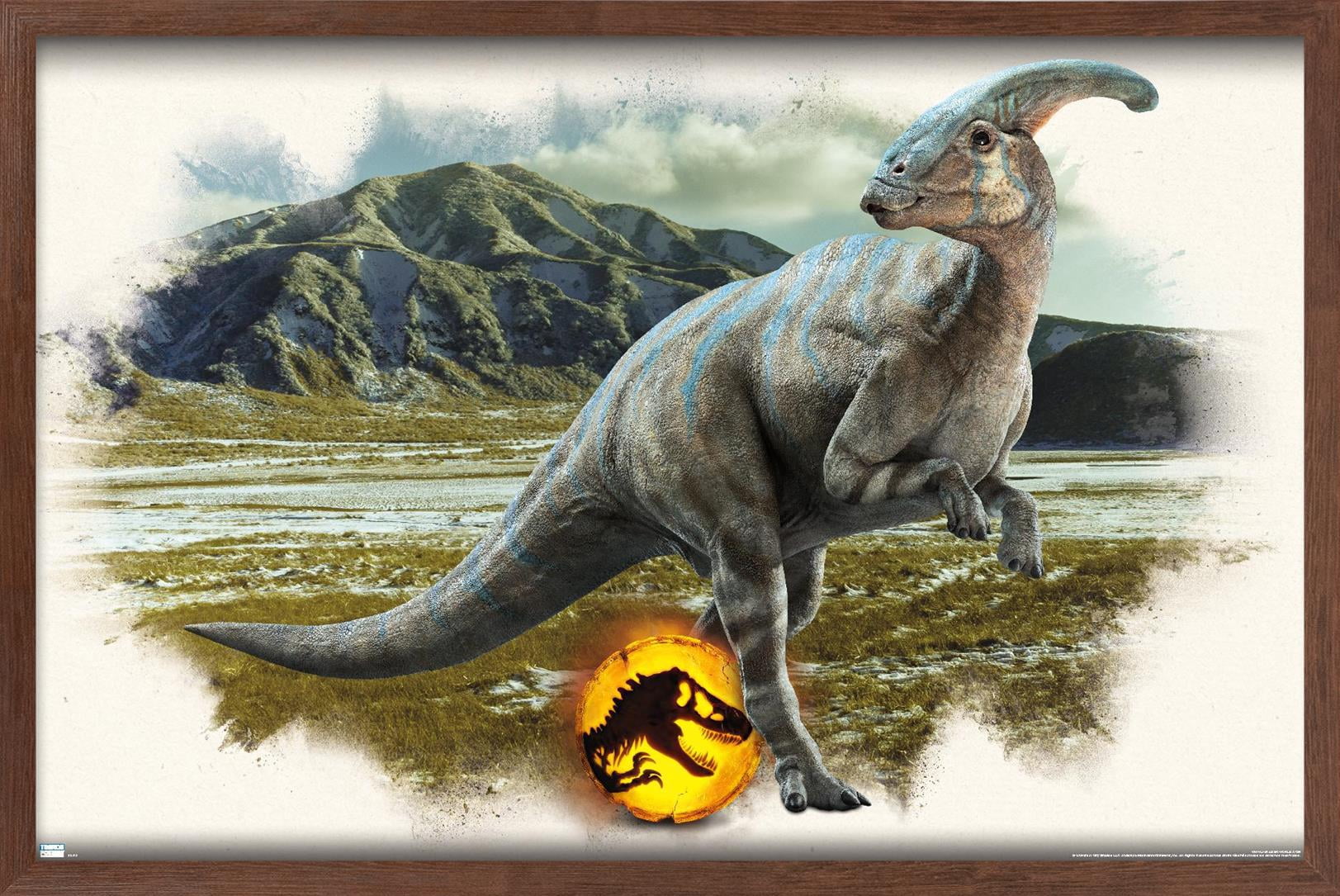 Jurassic World: Dominion - Parasaurolophus Focal Wall Poster, 22.375" x 34" Framed