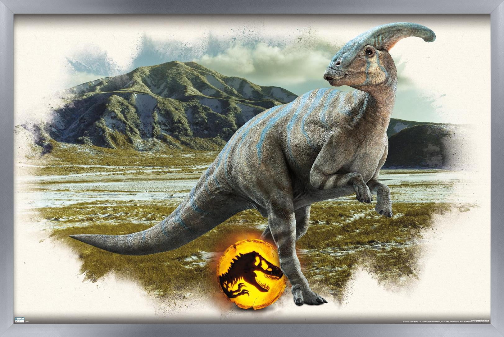 Jurassic World: Dominion - Parasaurolophus Focal Wall Poster, 22.375" x 34" Framed