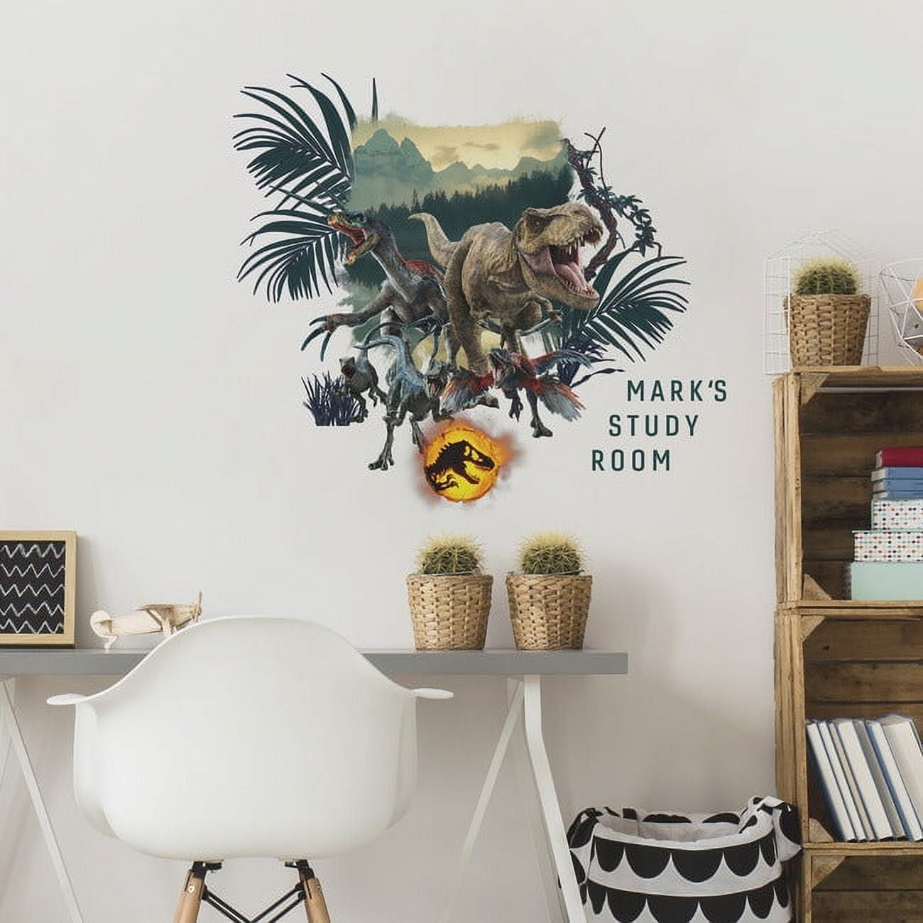 Jurassic World Dominion Giant Peel and Stick Wall Decal with Alphabet