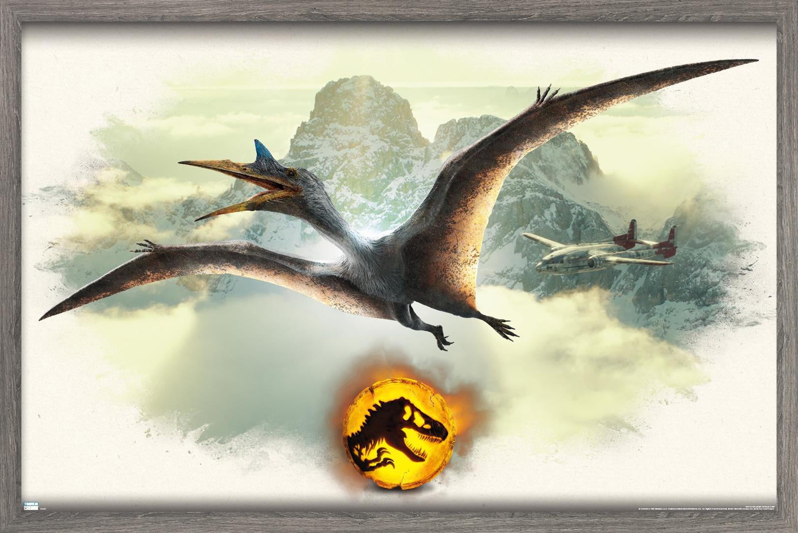 Jurassic World: Dominion - Quetzalcoatlus Focal Wall Poster, 22.375" x 34" Framed