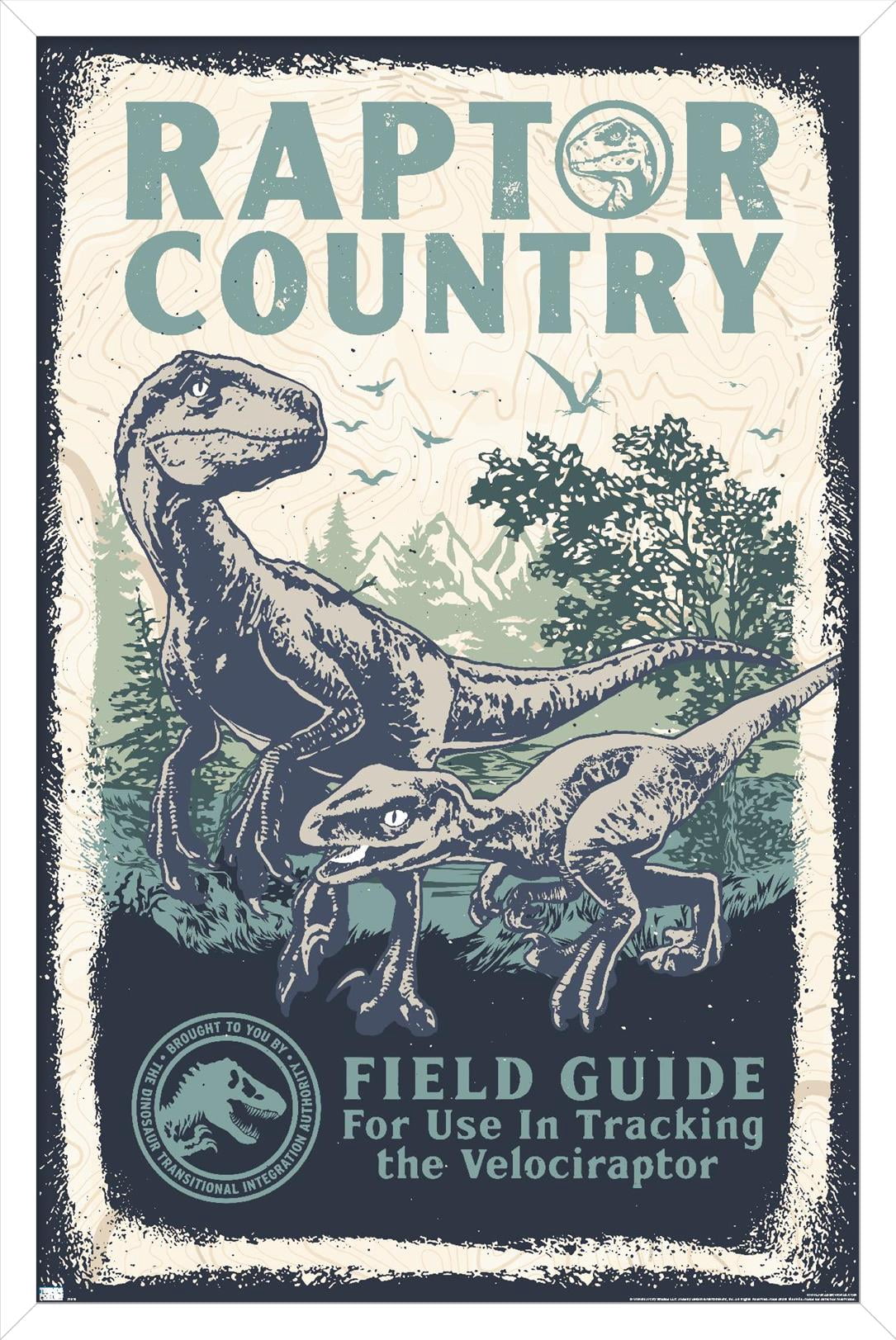 Jurassic World: Dominion - Raptor Country Wall Poster, 22.375" x 34" Framed