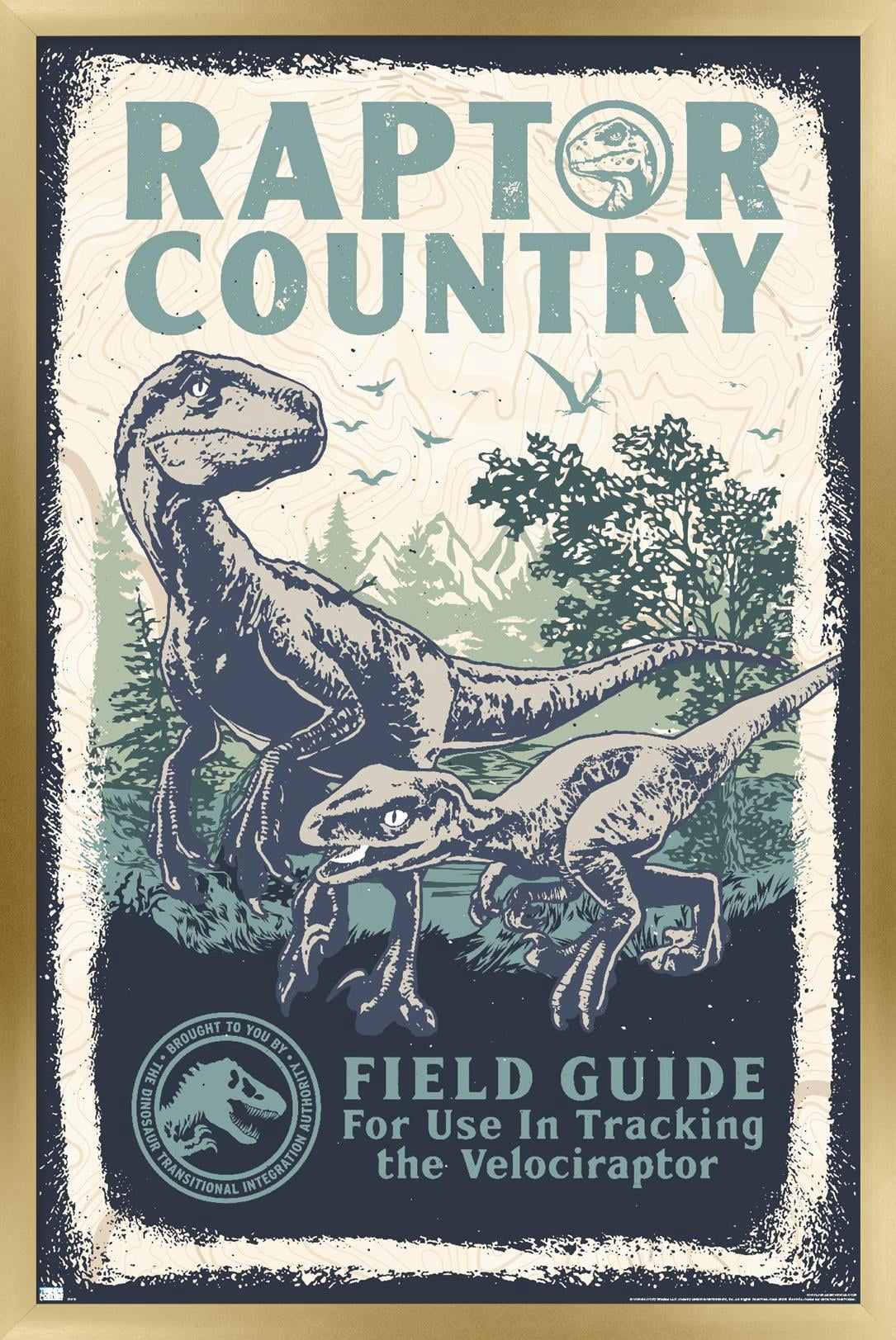 Jurassic World: Dominion - Raptor Country Wall Poster, 22.375" x 34" Framed