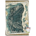 thumbnail image 1 of Jurassic World: Dominion - Sierra Nevada Mountains Map Wall Poster, 14.725" x 22.375", 1 of 6