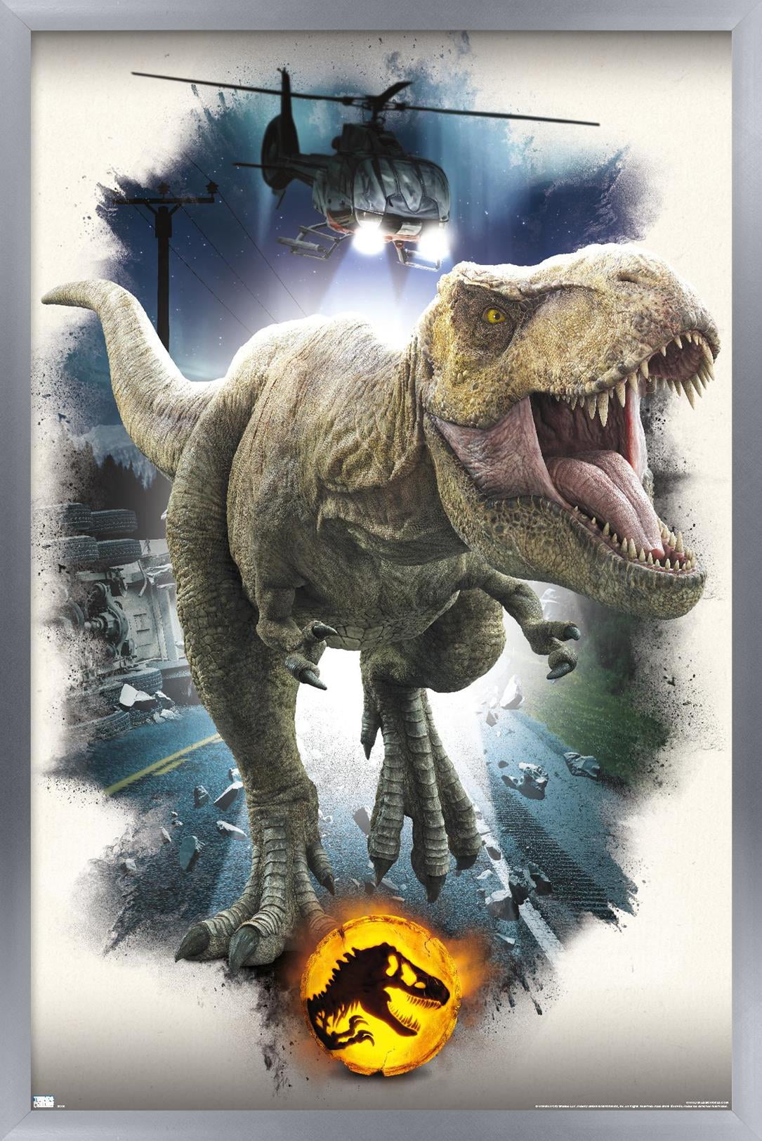 Jurassic World: Dominion - T. Rex Focal Wall Poster, 22.375" x 34" Framed