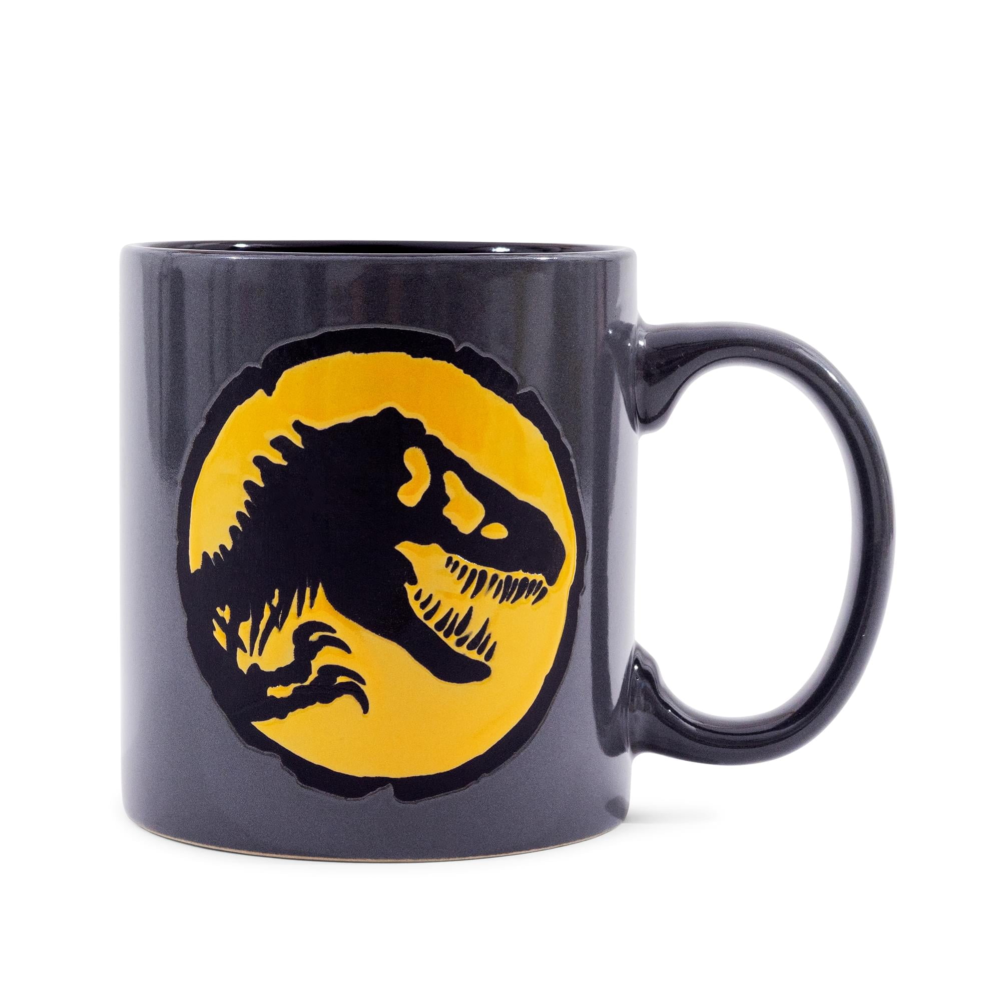 Jurassic World Dominion T-Rex Textured Logo Wax-Resist Ceramic Mug | 20 Ounces