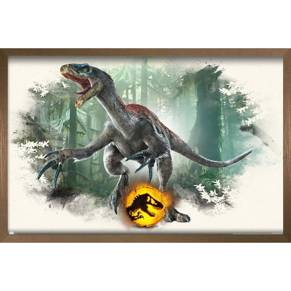 Jurassic World: Dominion - Therizinosaurus Focal Wall Poster, 14.725" x 22.375" Framed