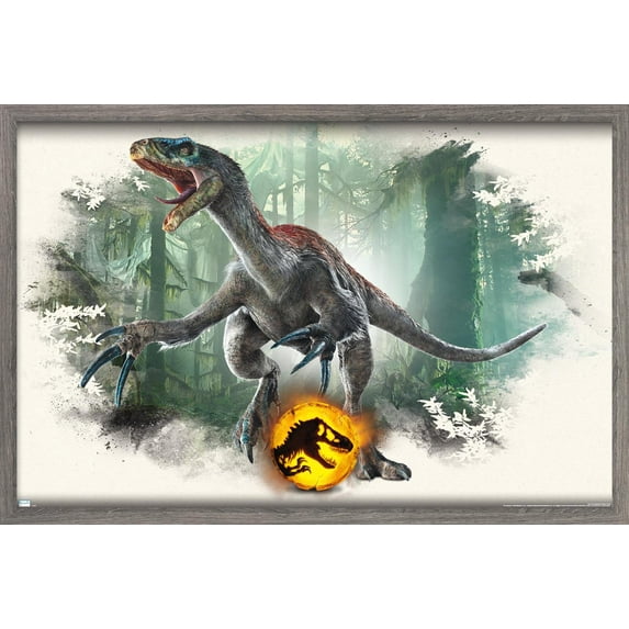 Jurassic World: Dominion - Therizinosaurus Focal Wall Poster, 14.725" x 22.375" Framed