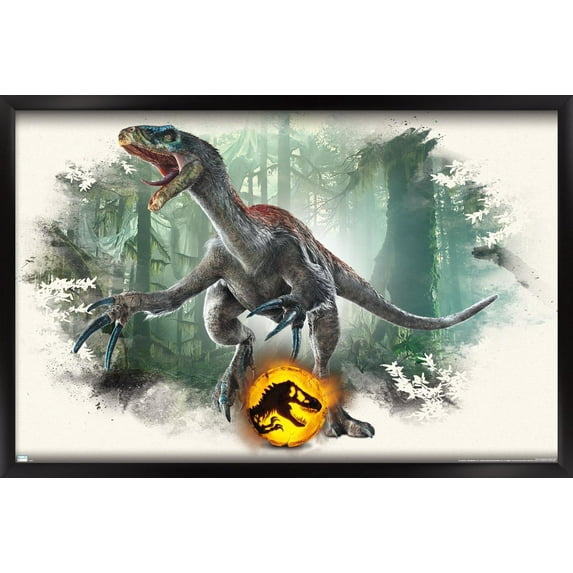 Jurassic World: Dominion - Therizinosaurus Focal Wall Poster, 14.725" x 22.375" Framed