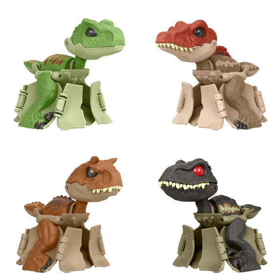 Jurassic World Egg to Dinosaur Transforming Figures, Hidden Hatchers 8 Step Dino Changing Toy 2 in 1