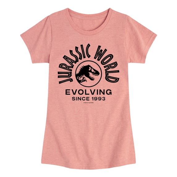 Jurassic World - Evolving Since 1993 - Youth Girls Fitted Short Sleeve T-Shirt