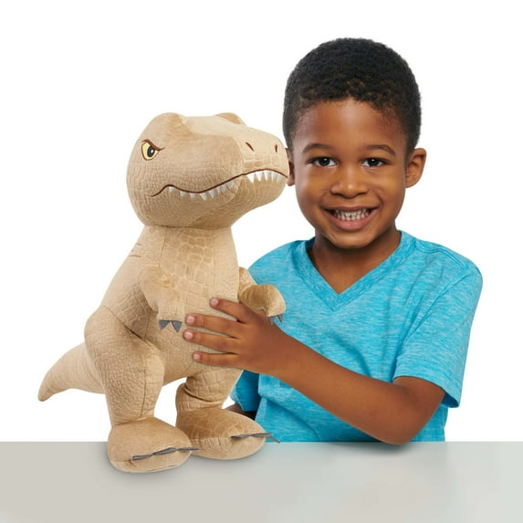 Jurassic World Jumbo 17.5-inch T Rex Plush Stuffed Animal, Kids Toys for Ages 3 up