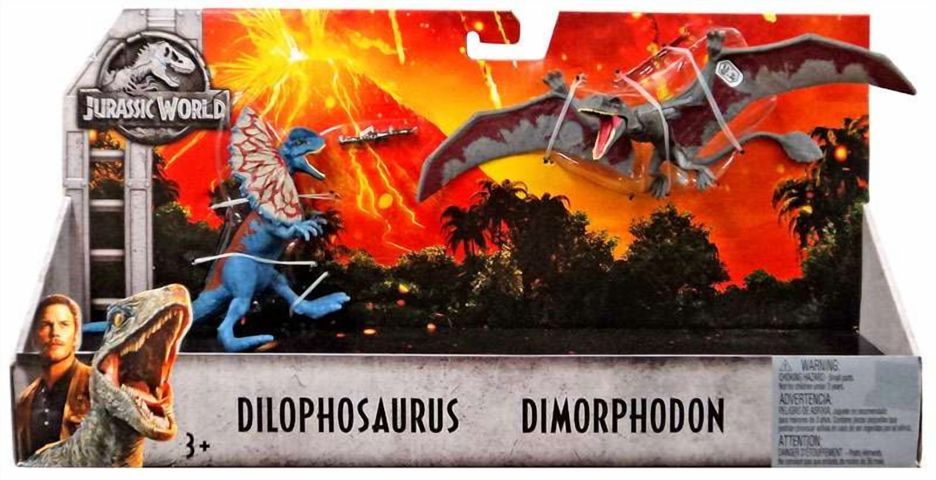 Jurassic World Fallen Kingdom Dilophosaurus & Dimorphodon Action Figure