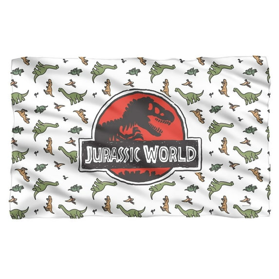 Jurassic World Fallen Kingdom Dino Sketch Pattern Fleece Blanket 36' x 58'