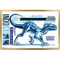 Jurassic World: Fallen Kingdom - Indo-Raptor Wall Poster, 22.375" x 34", Framed