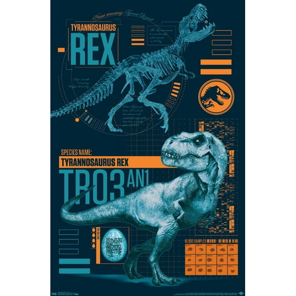 Jurassic World: Fallen Kingdom - T-Rex Wall Poster, 22.375" x 34"