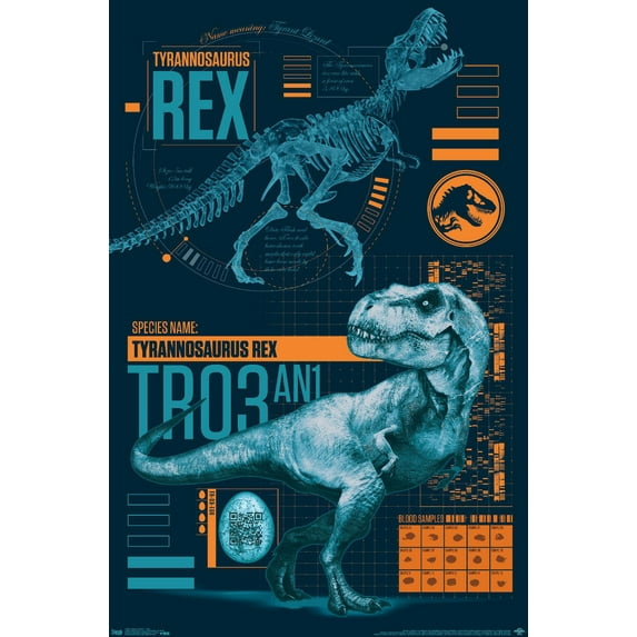 Jurassic World: Fallen Kingdom - T-Rex Wall Poster, 22.375" x 34"