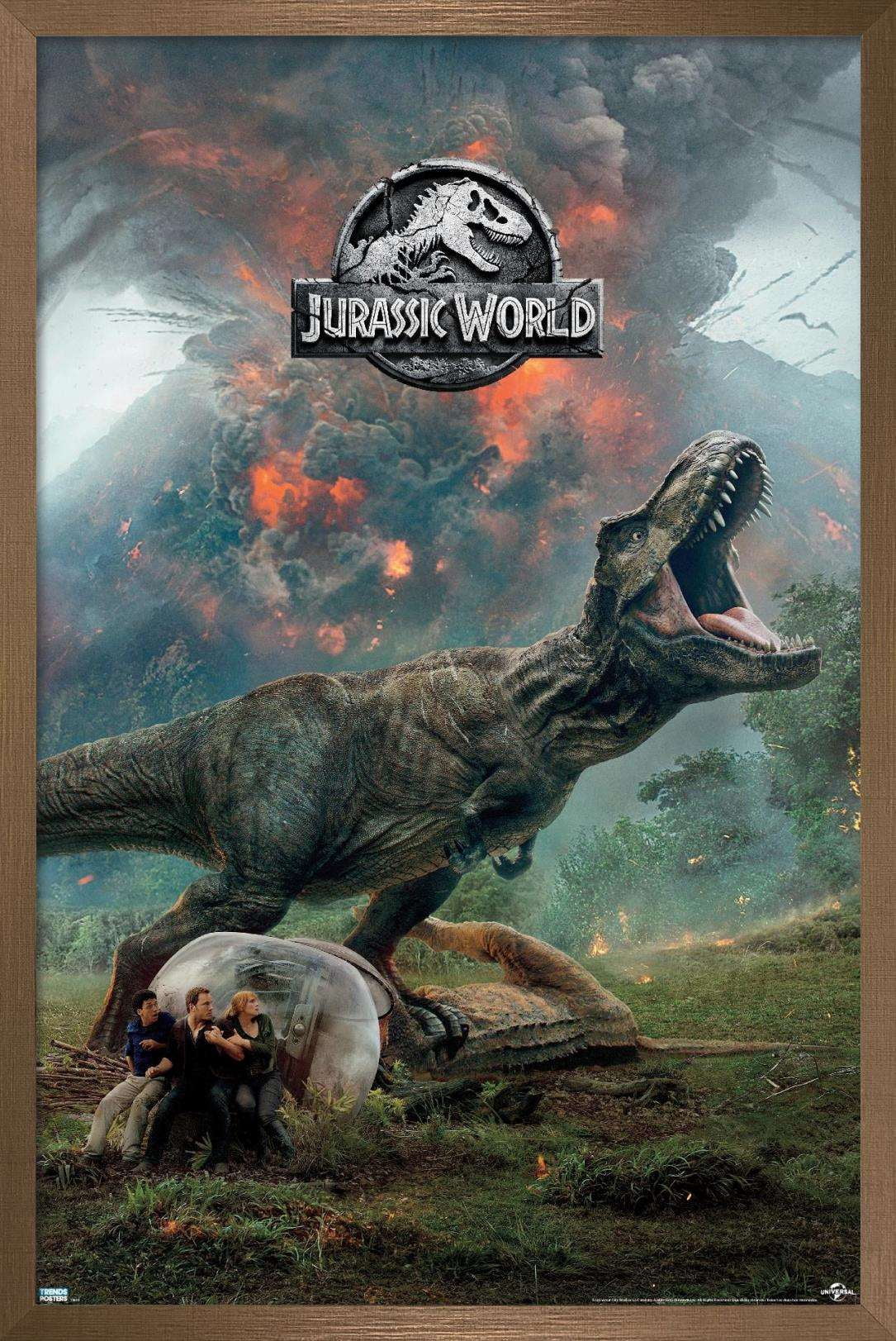 Jurassic World: Fallen Kingdom - Volcano Wall Poster, 14.725" x 22.375", Framed