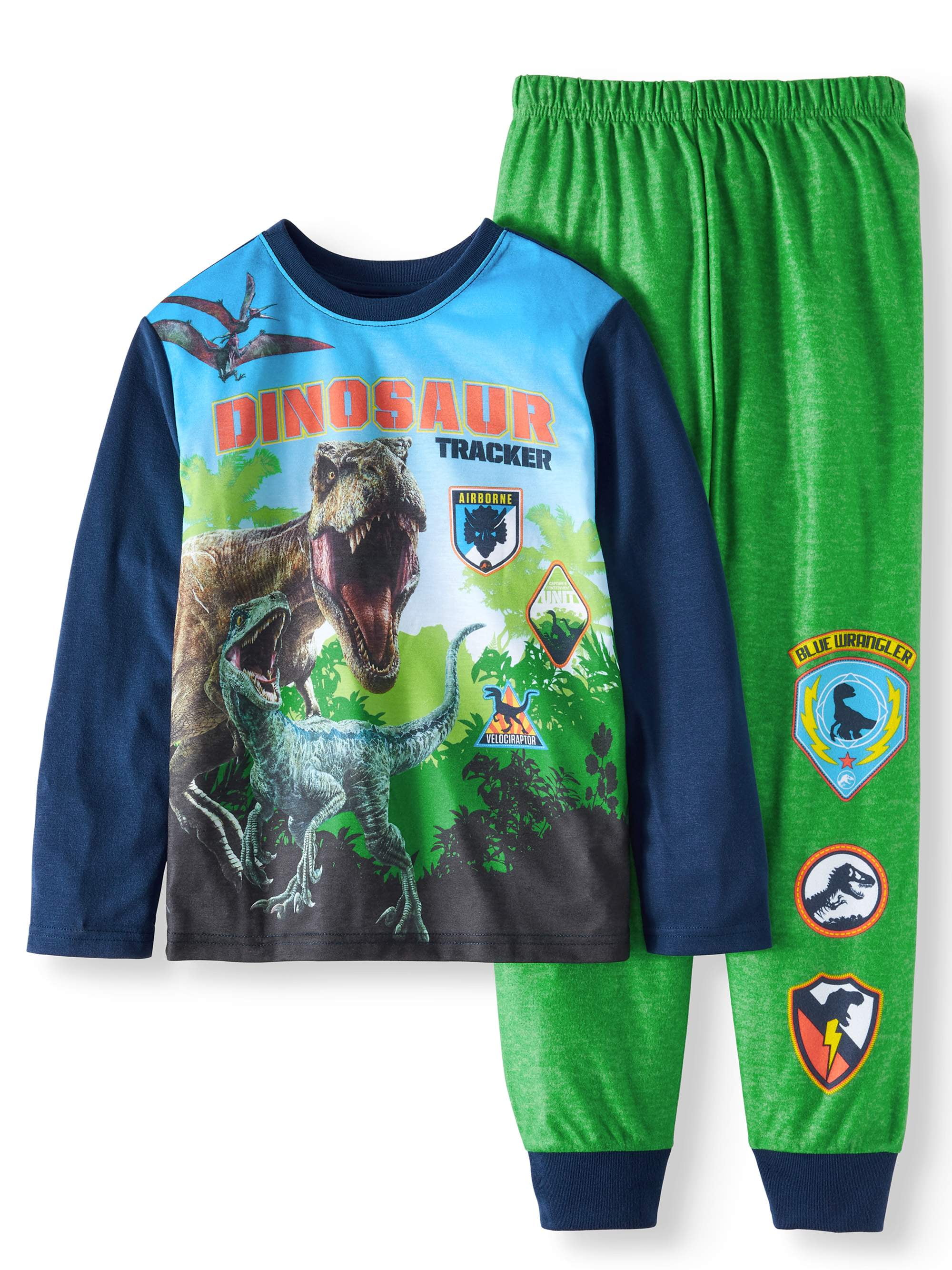 Jurassic World Fleece 2 Piece Pajama Sleep Set Little Boy Big Boy Walmart