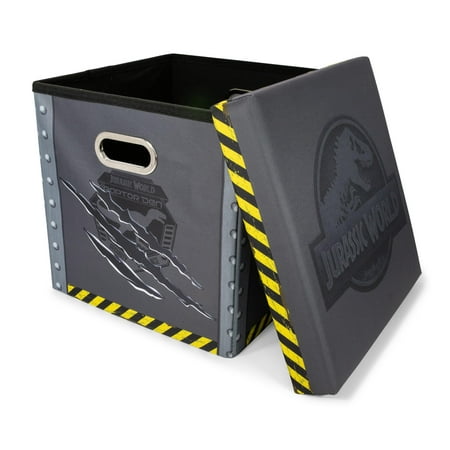 Jurassic World Foldable Storage Bin Cube Organizer with Lid | 15 Inches