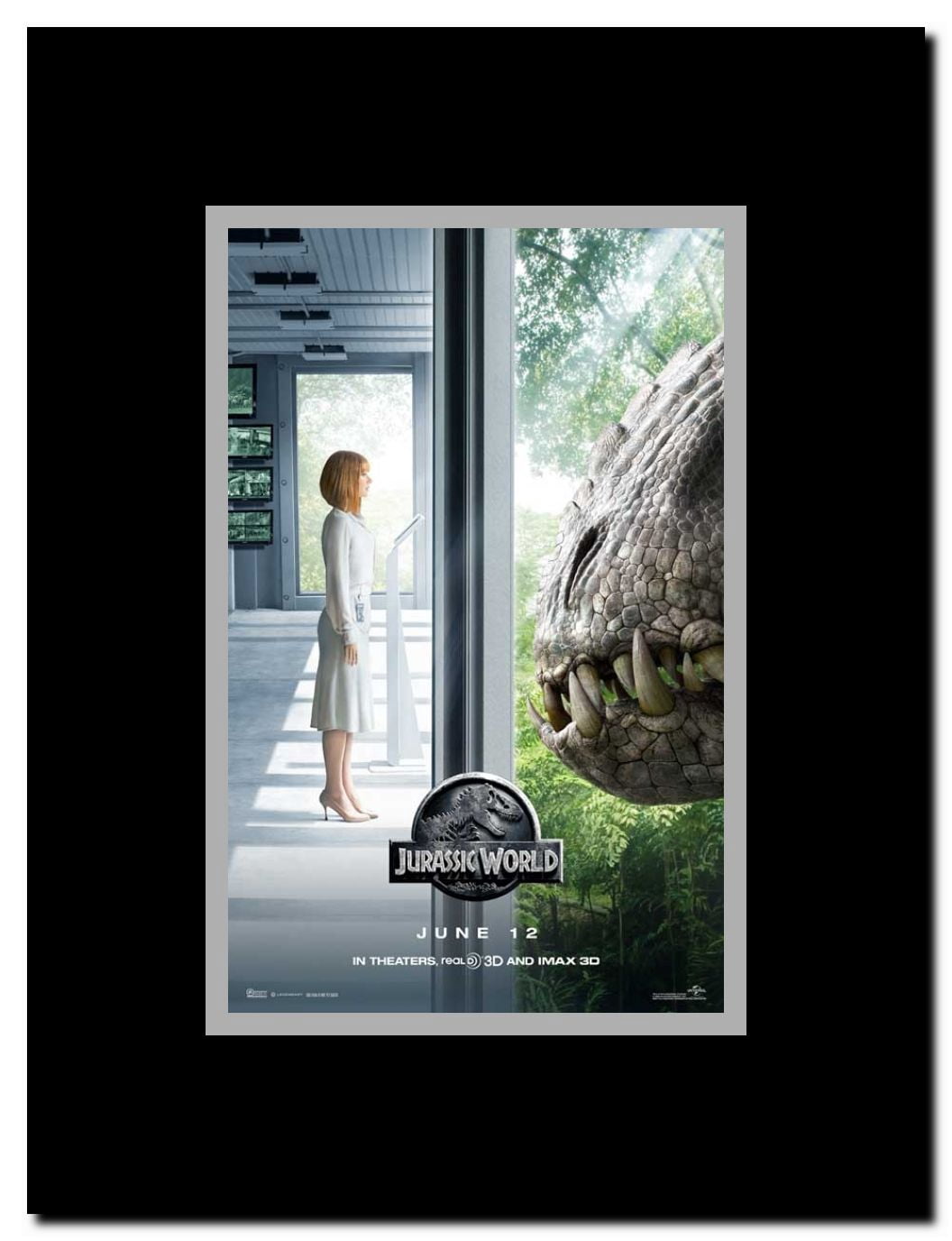 Jurassic World Framed Movie Poster