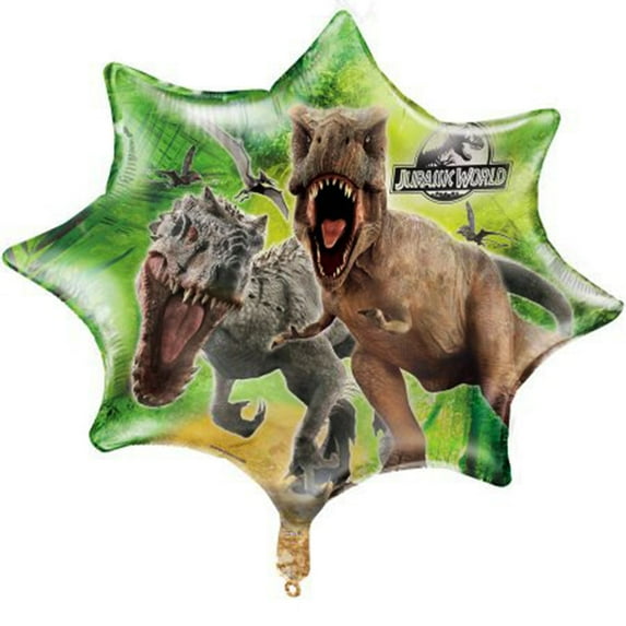 28" JURASSIC WORLD Balloon Large Foil Mylar Balloon Party Supplies Decorations Foil Mylar Balloon