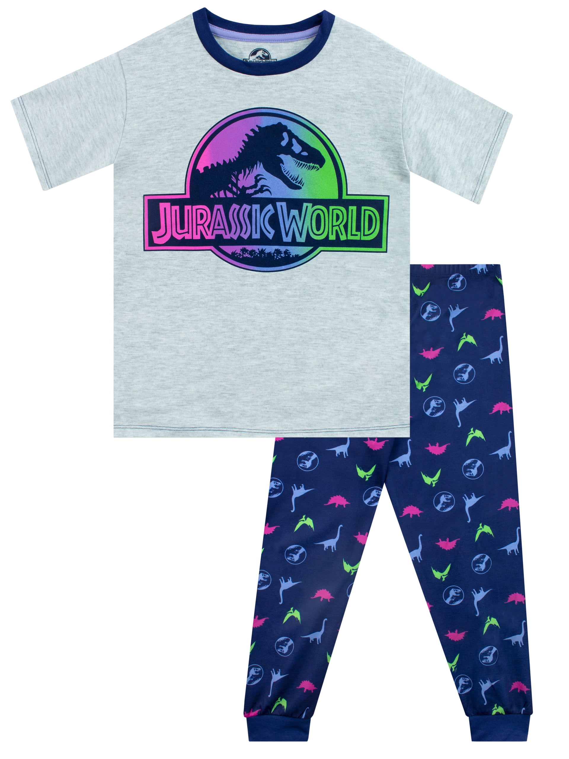 Jurassic World Girls Short Sleeve Pajamas Sizes 6-14
