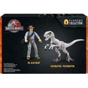 Jurassic World Hammond Collection Ilsa Sorna Velociraptor Encounter Pack Action Figure Set (Dr Alan Grant & Raptor)