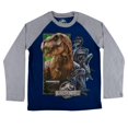 thumbnail image 1 of Jurassic World - Honey Comb Dinosaur Collage Youth Raglan, 1 of 1