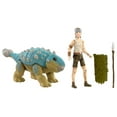 thumbnail image 1 of Jurassic World Human & Dino Pack Ben & Ankylosaurus Bumpy Figures, 4 Year Olds & Up, 1 of 6
