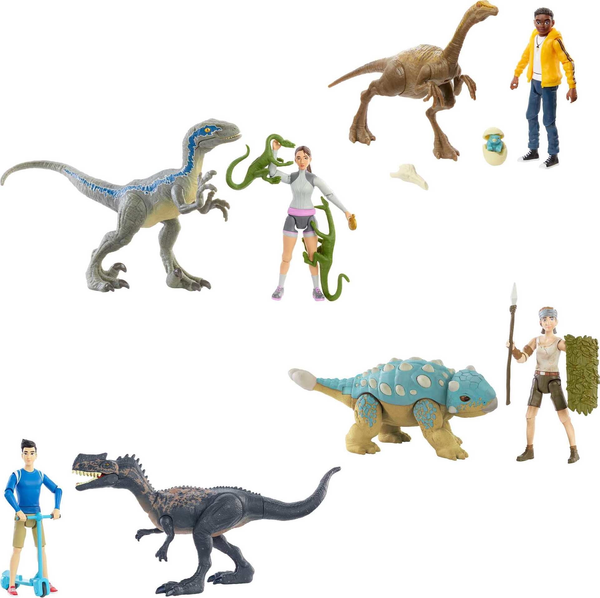 Yaz & Velociraptor 'Blue' - figurine Jurassic World : Camp