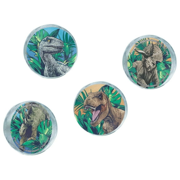 Jurassic World 'Into the Wild' Large Rubber Bounce Ball Favors (4ct)